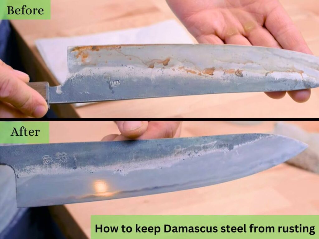 How to Keep Damascus Steel from Rusting