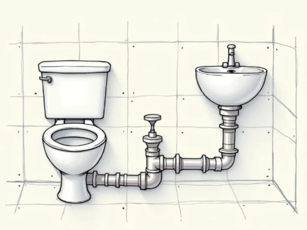 Can a Toilet and Sink Share the Same Drain